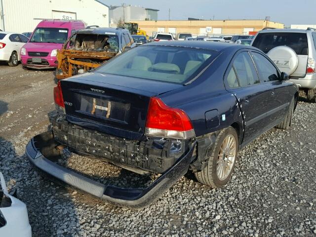 YV1RS61T642388272 - 2004 VOLVO S60 BLUE photo 4