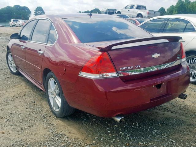 2G1WC5EM9B1226158 - 2011 CHEVROLET IMPALA LTZ BURGUNDY photo 3