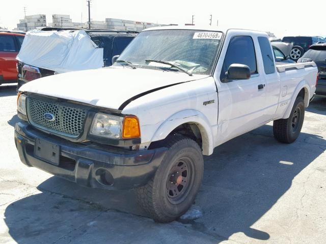 1FTYR14E71PB45100 - 2001 FORD RANGER SUP WHITE photo 2