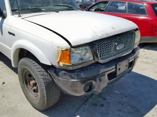 1FTYR14E71PB45100 - 2001 FORD RANGER SUP WHITE photo 9