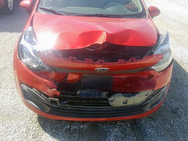 KNADM4A36D6307551 - 2013 KIA RIO LX RED photo 9