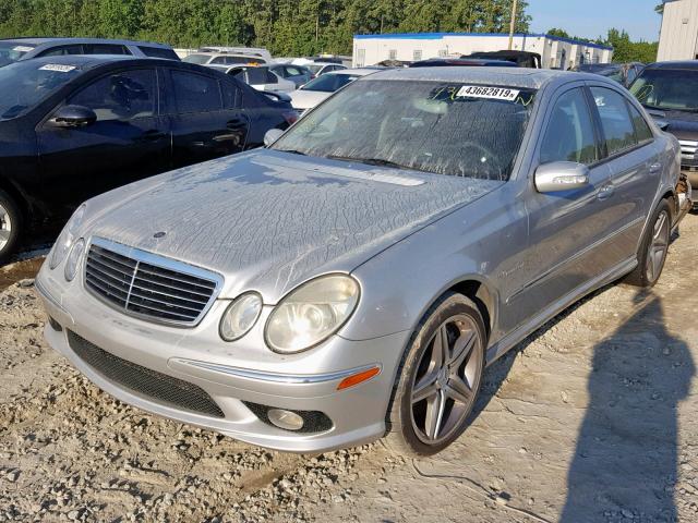 WDBUF76J14A422589 - 2004 MERCEDES-BENZ E 55 AMG SILVER photo 2