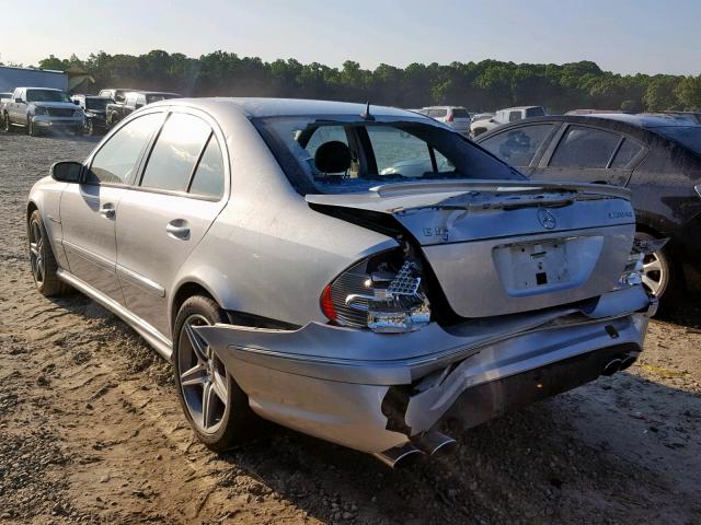 WDBUF76J14A422589 - 2004 MERCEDES-BENZ E 55 AMG SILVER photo 3