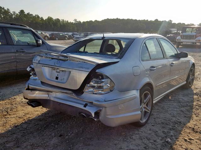 WDBUF76J14A422589 - 2004 MERCEDES-BENZ E 55 AMG SILVER photo 4