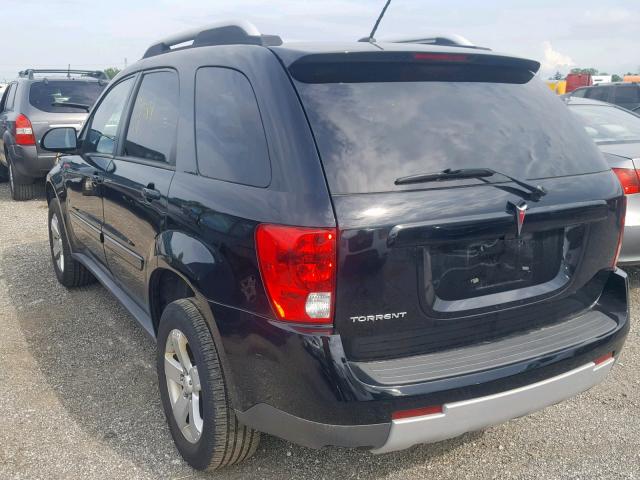 2CKDL33F086002398 - 2008 PONTIAC TORRENT BLACK photo 3