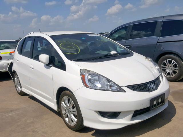 JHMGE88499S031849 - 2009 HONDA FIT SPORT WHITE photo 1