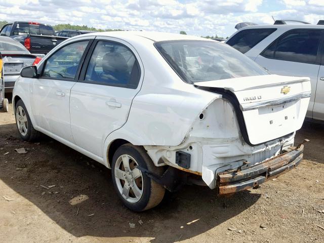 KL1TG5DE3BB256577 - 2011 CHEVROLET AVEO LT WHITE photo 3