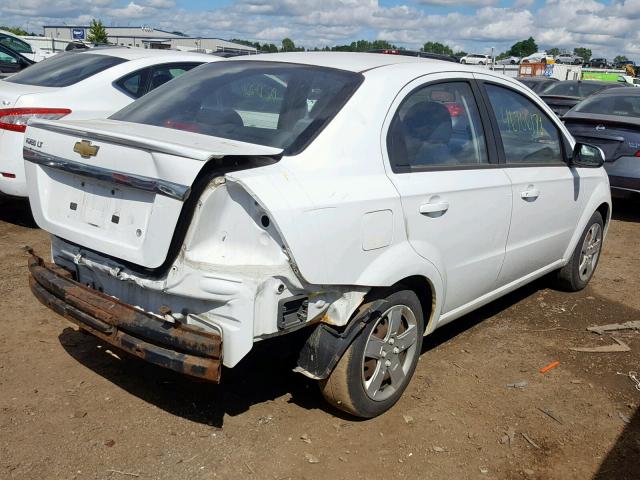 KL1TG5DE3BB256577 - 2011 CHEVROLET AVEO LT WHITE photo 4