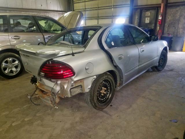 1G2NE52E85M218849 - 2005 PONTIAC GRAND AM S SILVER photo 4