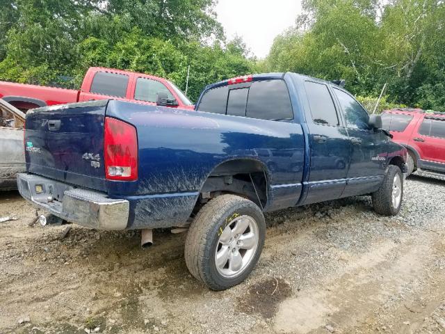 1D7HU18Z63S193477 - 2003 DODGE RAM 1500 S BLUE photo 4