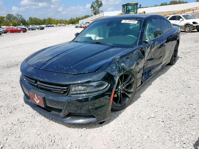 2C3CDXBG4JH119112 - 2018 DODGE CHARGER SX BLACK photo 2