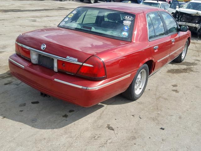 2MEFM75W6YX627334 - 2000 MERCURY GRAND MARQ MAROON photo 4