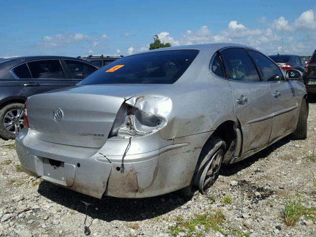 2G4WD532651197918 - 2005 BUICK LACROSSE C SILVER photo 4