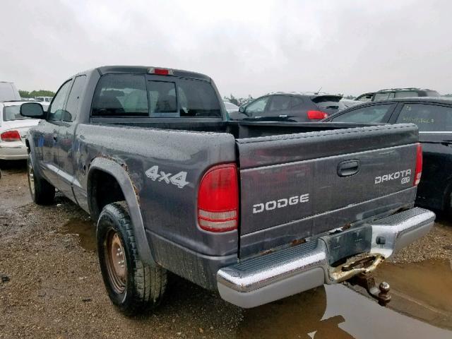 1D7HG42N33S231987 - 2003 DODGE DAKOTA SLT GRAY photo 3