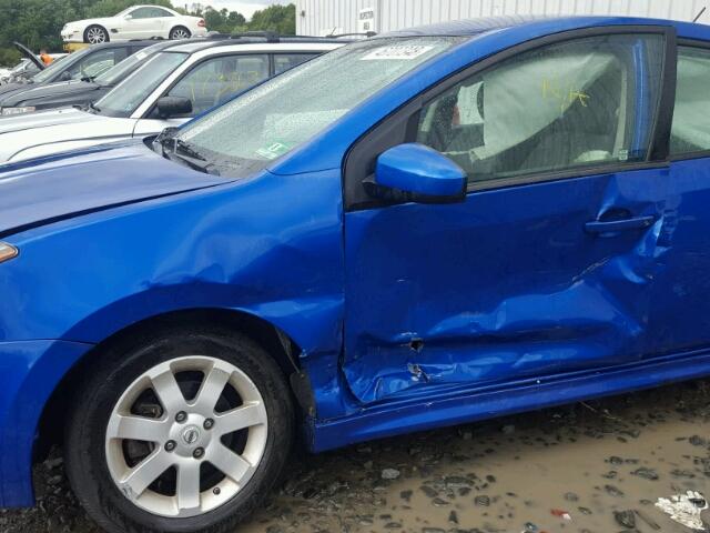 3N1AB6AP9AL674703 - 2010 NISSAN SENTRA 2.0 BLUE photo 9