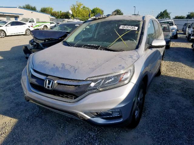 2HKRM3H79GH535498 - 2016 HONDA CR-V EXL SILVER photo 2