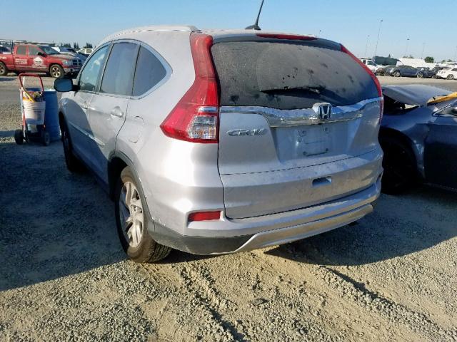 2HKRM3H79GH535498 - 2016 HONDA CR-V EXL SILVER photo 3