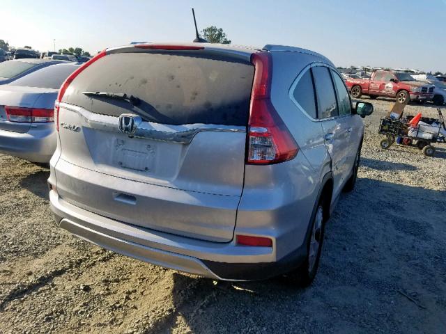 2HKRM3H79GH535498 - 2016 HONDA CR-V EXL SILVER photo 4