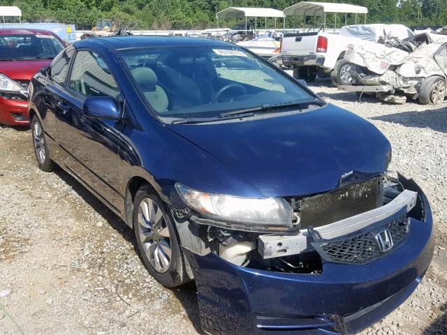 2HGFG12819H524797 - 2009 HONDA CIVIC EX BLUE photo 1