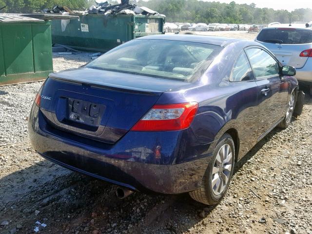 2HGFG12819H524797 - 2009 HONDA CIVIC EX BLUE photo 4