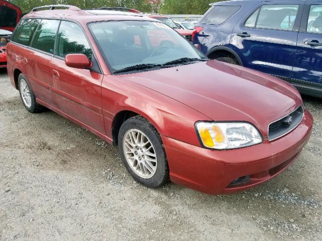 4S3BH625746305771 - 2004 SUBARU LEGACY L S RED photo 1