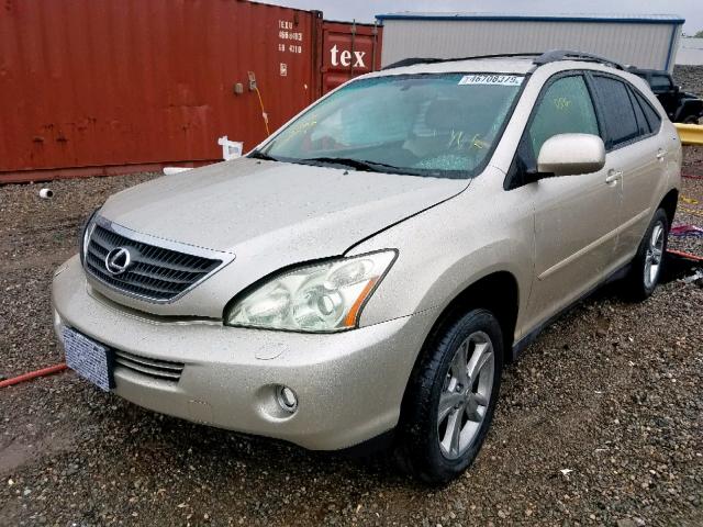 JTJHW31U472029176 - 2007 LEXUS RX 400H BEIGE photo 2