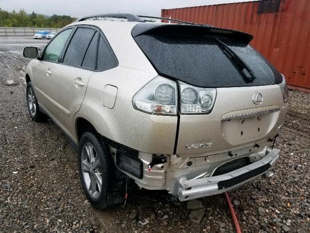 JTJHW31U472029176 - 2007 LEXUS RX 400H BEIGE photo 3