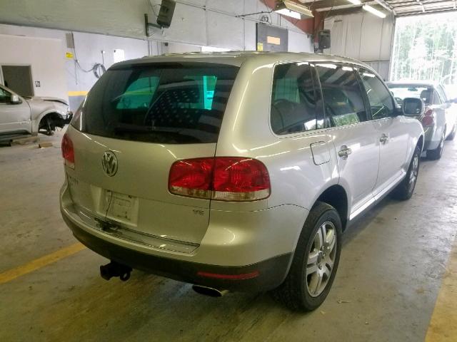 WVGCM77L74D072737 - 2004 VOLKSWAGEN TOUAREG 4. SILVER photo 4