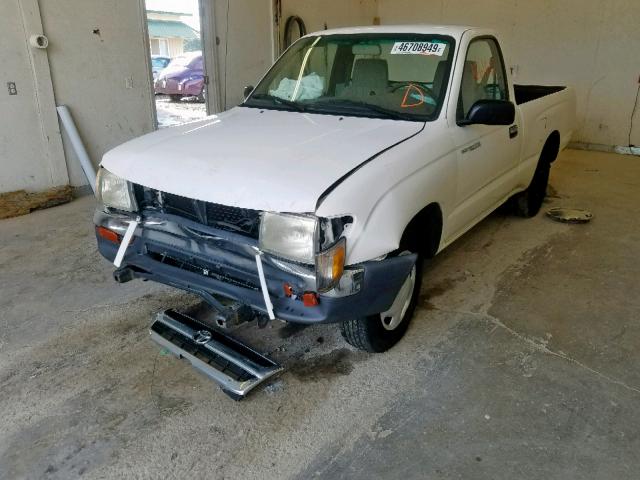 4TANL42NXXZ520043 - 1999 TOYOTA TACOMA WHITE photo 2