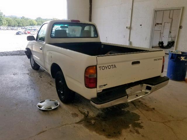 4TANL42NXXZ520043 - 1999 TOYOTA TACOMA WHITE photo 3