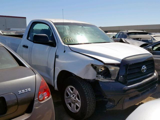 5TFLT52137X002950 - 2007 TOYOTA TUNDRA WHITE photo 1