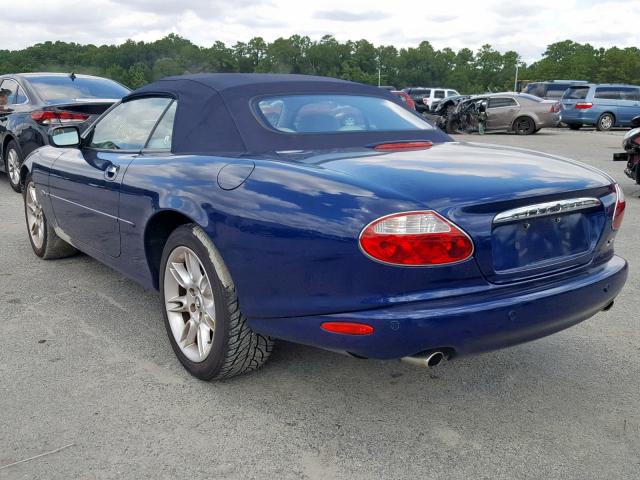 SAJDA42C91NA20804 - 2001 JAGUAR XK8 BLUE photo 3