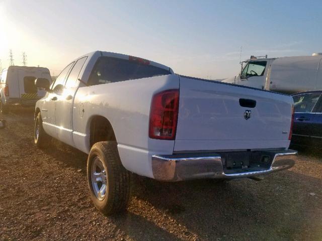 1D7HA18N44S542594 - 2004 DODGE RAM 1500 S WHITE photo 3