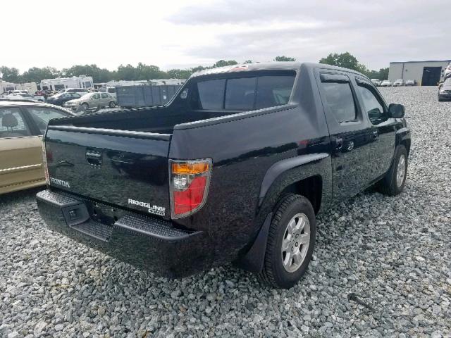 2HJYK165X8H535300 - 2008 HONDA RIDGELINE BLACK photo 4