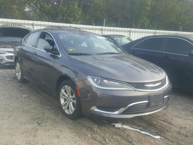 1C3CCCAB1FN574600 - 2015 CHRYSLER 200 LIMITE GRAY photo 1