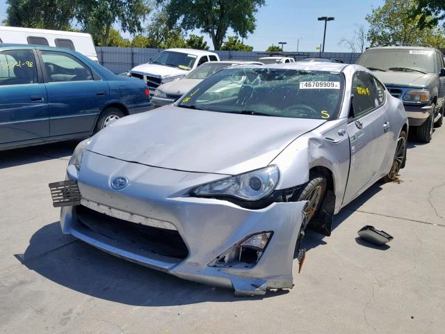 JF1ZNAA10F8701322 - 2015 TOYOTA SCION FR-S SILVER photo 2