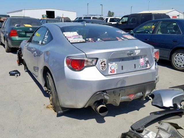 JF1ZNAA10F8701322 - 2015 TOYOTA SCION FR-S SILVER photo 3