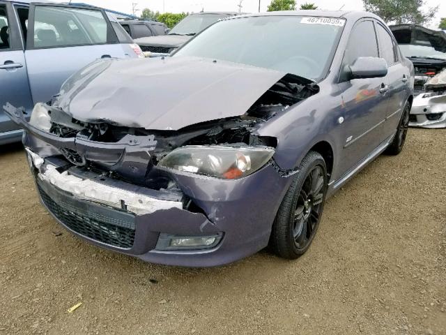 JM1BK324681130438 - 2008 MAZDA 3 S GRAY photo 2