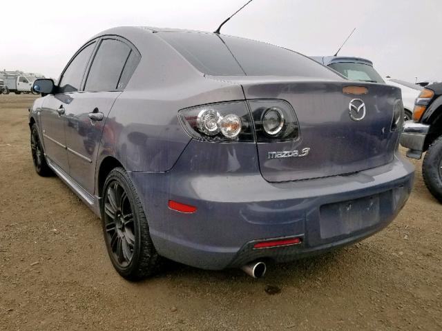 JM1BK324681130438 - 2008 MAZDA 3 S GRAY photo 3