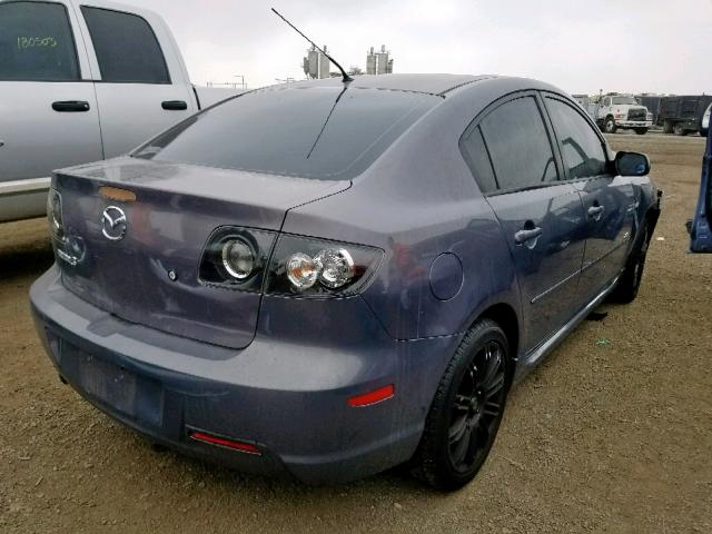 JM1BK324681130438 - 2008 MAZDA 3 S GRAY photo 4