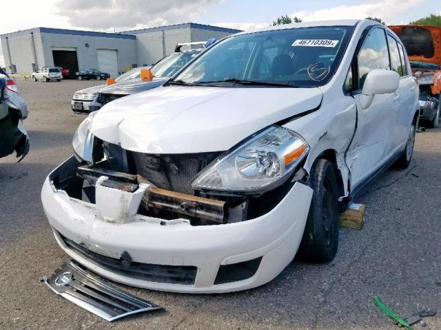 3N1BC1CP4AL456654 - 2010 NISSAN VERSA S WHITE photo 2