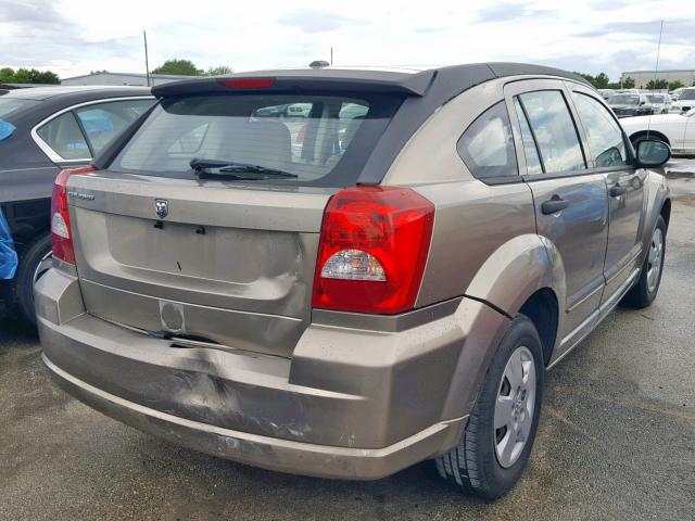 1B3HB28B37D281195 - 2007 DODGE CALIBER GOLD photo 4