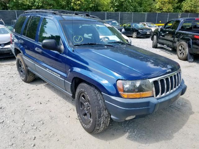 1J4GW48N71C618351 - 2001 JEEP GRAND CHER BLUE photo 1