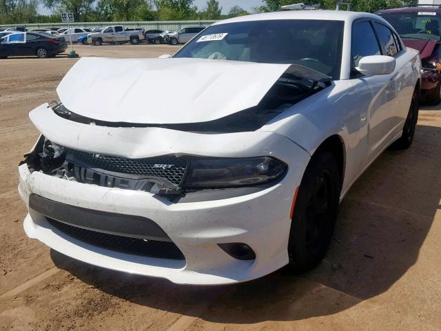 2C3CDXHG1FH824464 - 2015 DODGE CHARGER SX WHITE photo 2