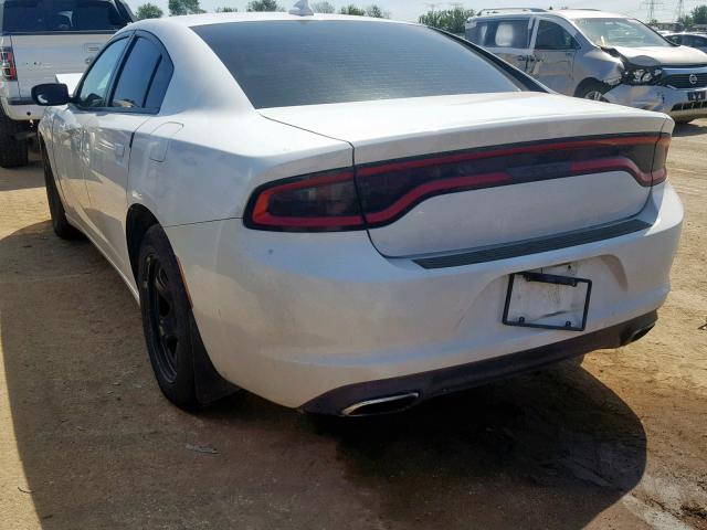 2C3CDXHG1FH824464 - 2015 DODGE CHARGER SX WHITE photo 3