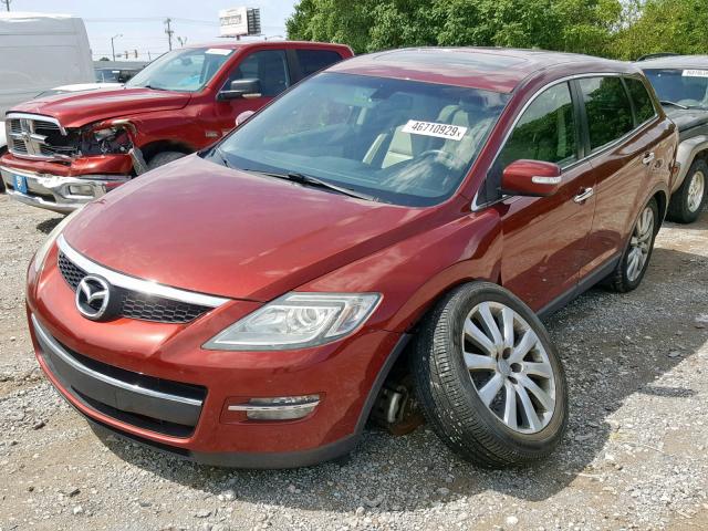 JM3TB38A090172104 - 2009 MAZDA CX-9 RED photo 2