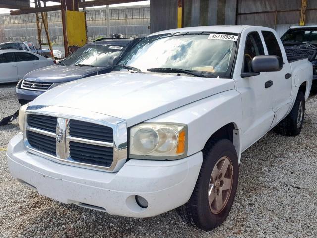 1D7HE48K36S527499 - 2006 DODGE DAKOTA QUA WHITE photo 2