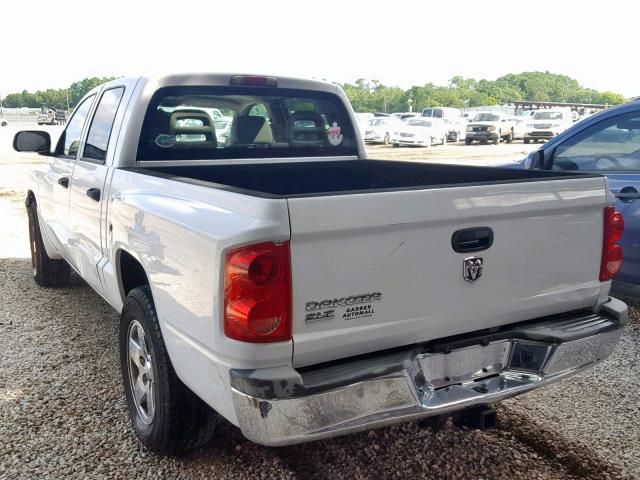 1D7HE48K36S527499 - 2006 DODGE DAKOTA QUA WHITE photo 3