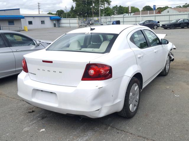 1B3BD4FB0BN578202 - 2011 DODGE AVENGER EX WHITE photo 4