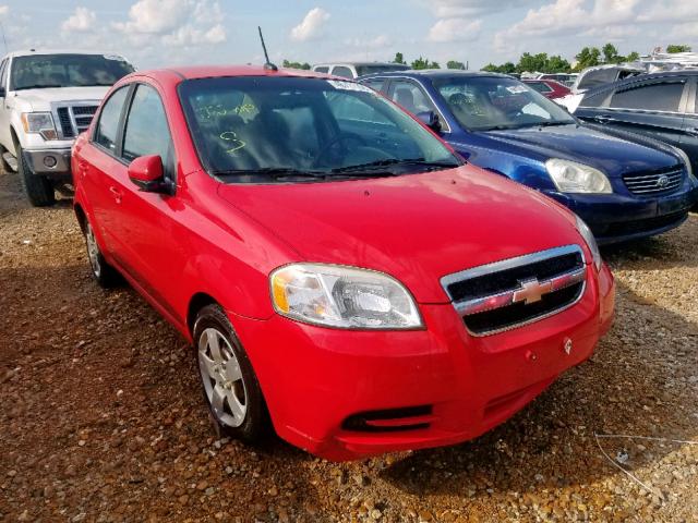 KL1TD5DE9AB135527 - 2010 CHEVROLET AVEO LS RED photo 1